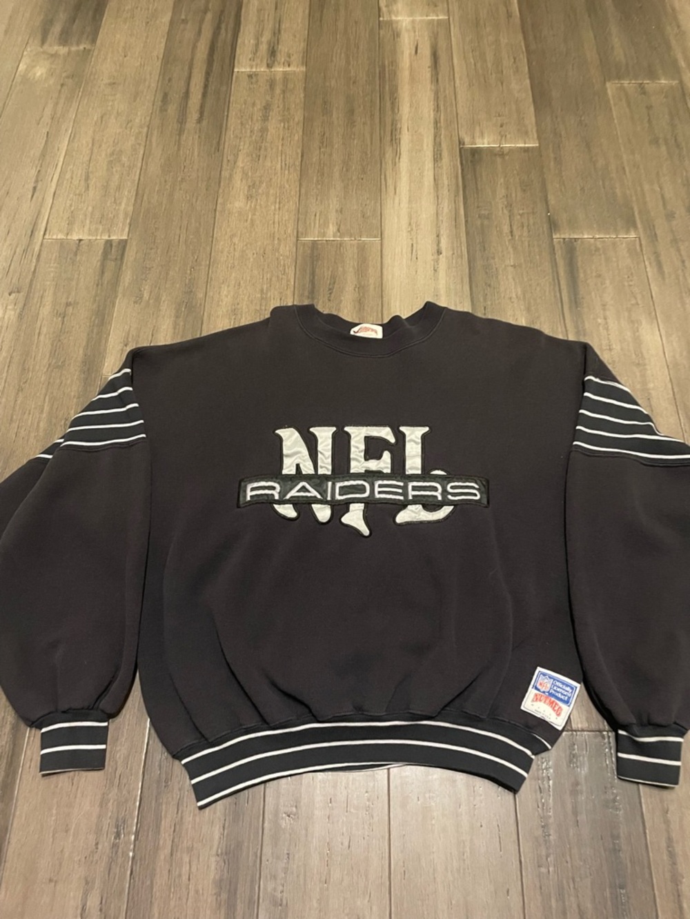 Vintage Oakland Raiders Nutmeg Mills Crewneck Sweatshirt NFL USA Made
